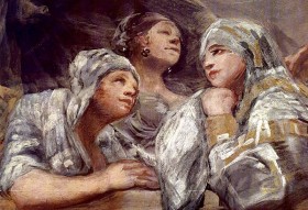 Detalhe da pintura de Goya