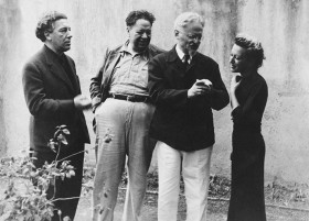 Trostsky André Breton, Rivera, Trotsky et Jacqueline, 1938